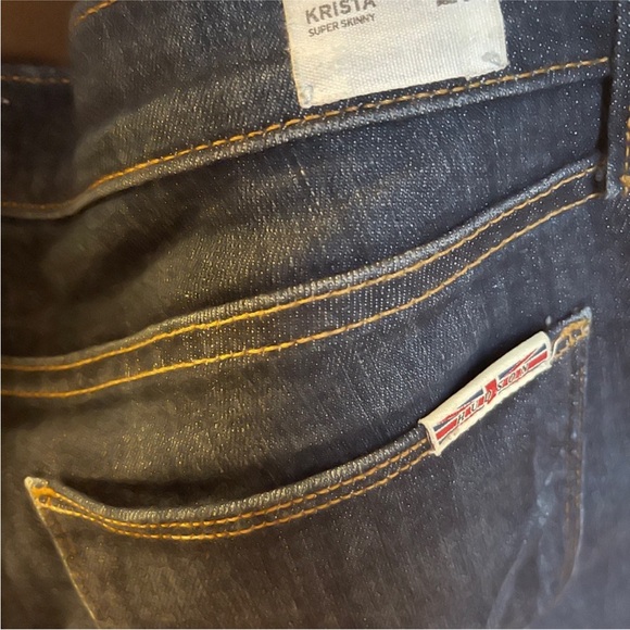Hudson Dark Wash Skinny Jeans - Picture 4 of 4